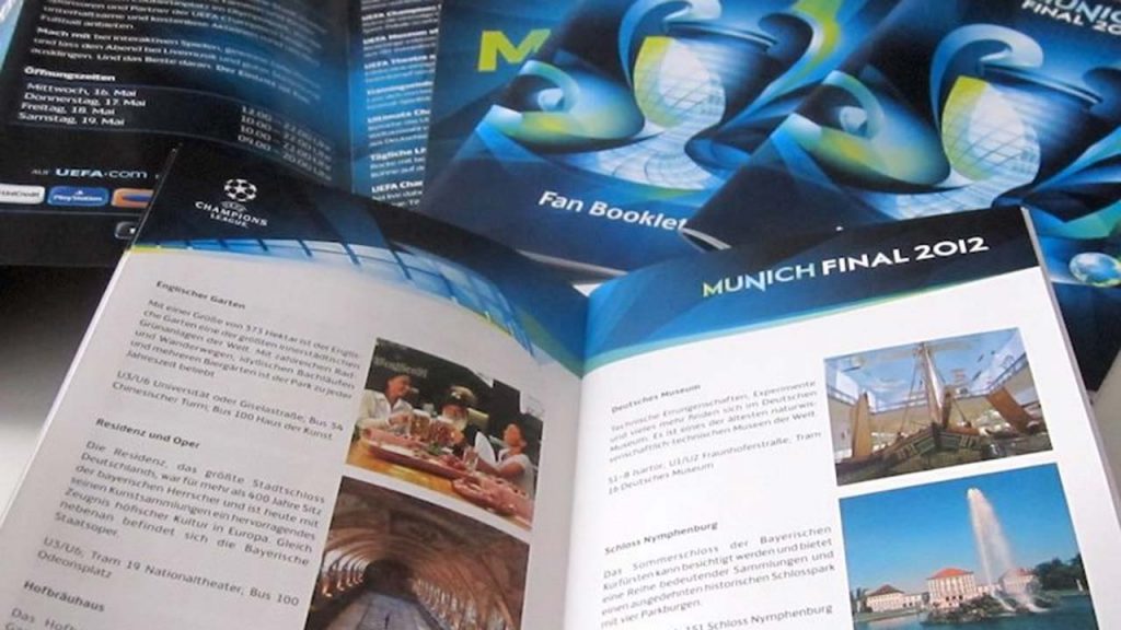 Champions League Finale 2012 Information Broschüre Companeer